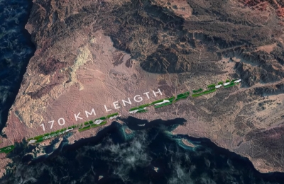 Siêu thành phố dài 170km trên sa mạc, không đường sá, không khí thải của Saudi Arabia